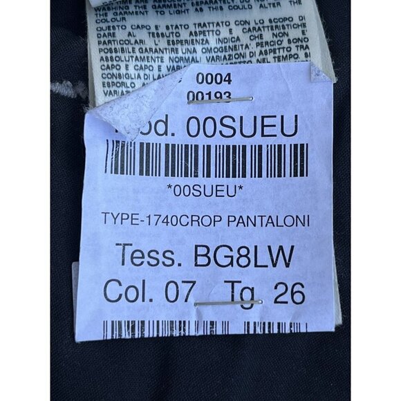 DIESEL Black Gold Women's Gray Type-1740 5 Pockets Crop Jeans Size 26 - Picture 6 of 15